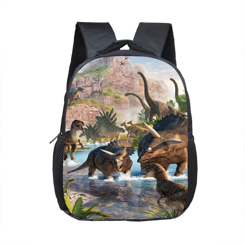 Kids' Cartoon Dinosaur Backpack – Perfect for Back to School