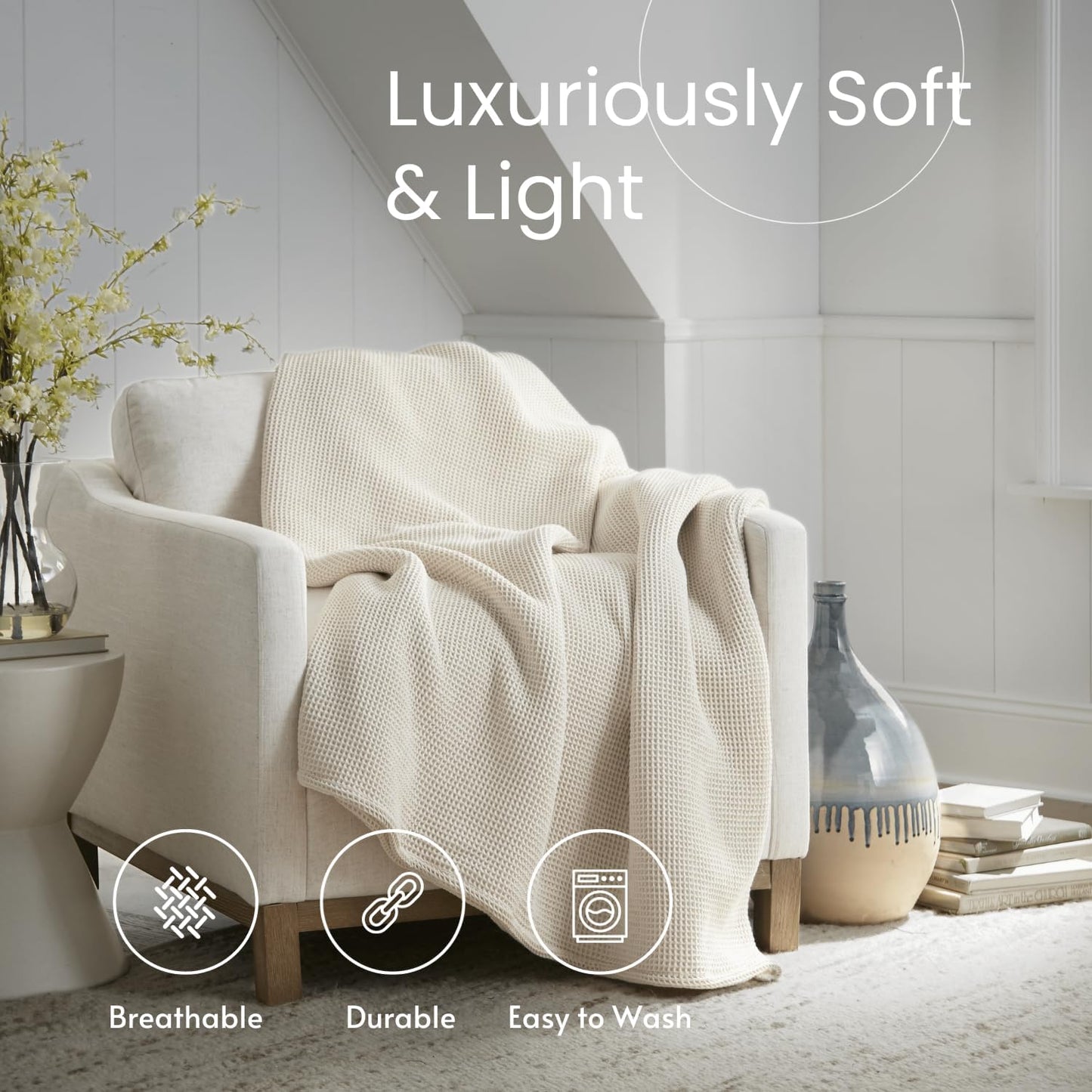 The Organic Waffle Knit Blanket