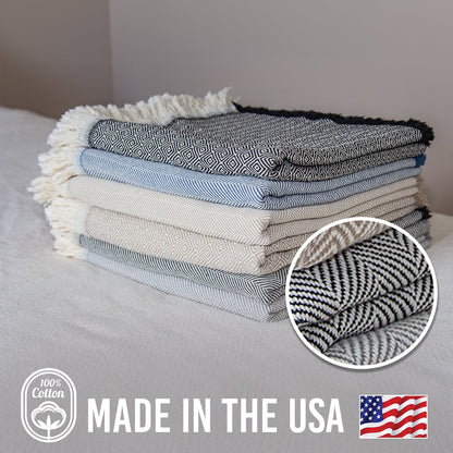 The Patterned Cotton Throw