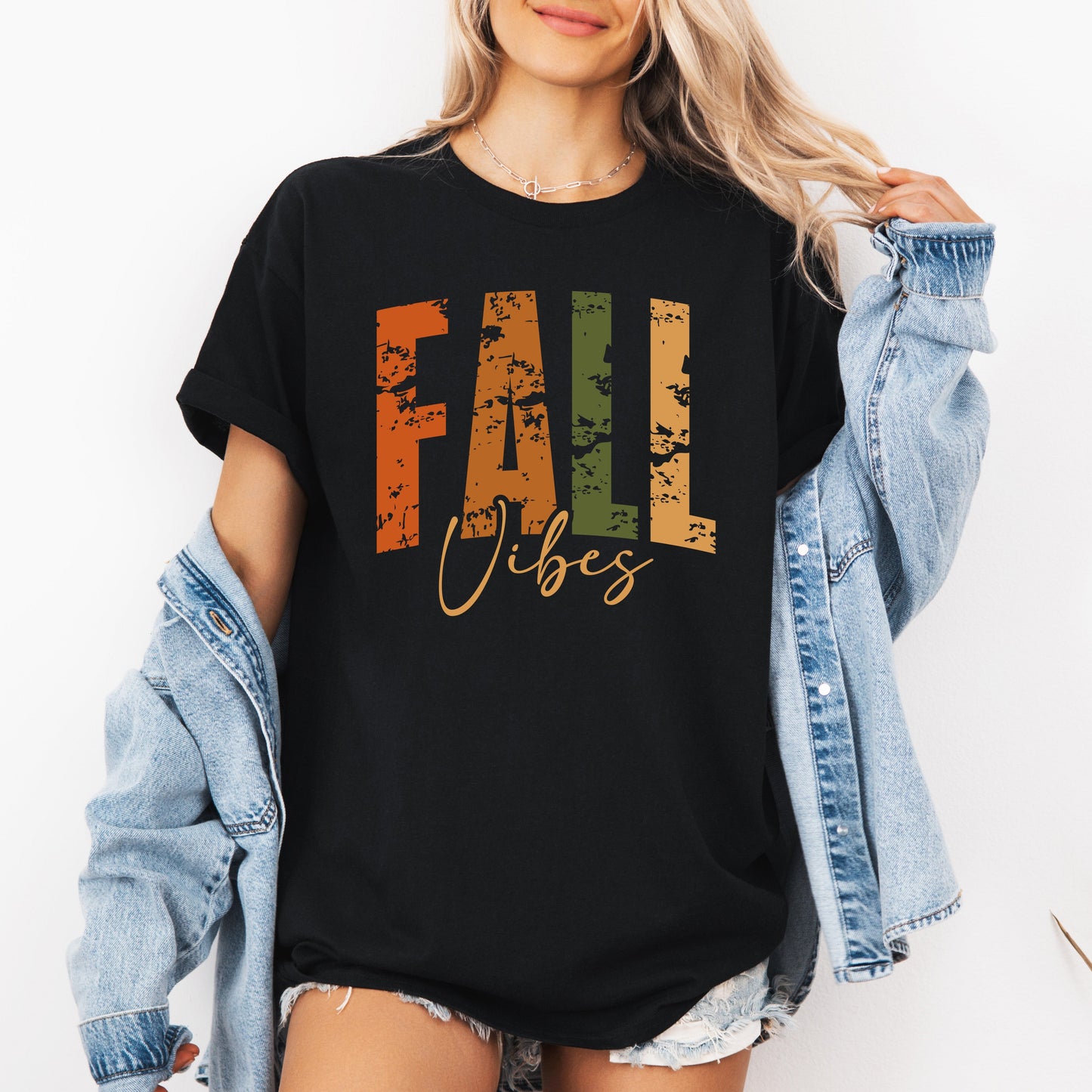 Fall Vibes Retro Varsity Pumpkin Tee