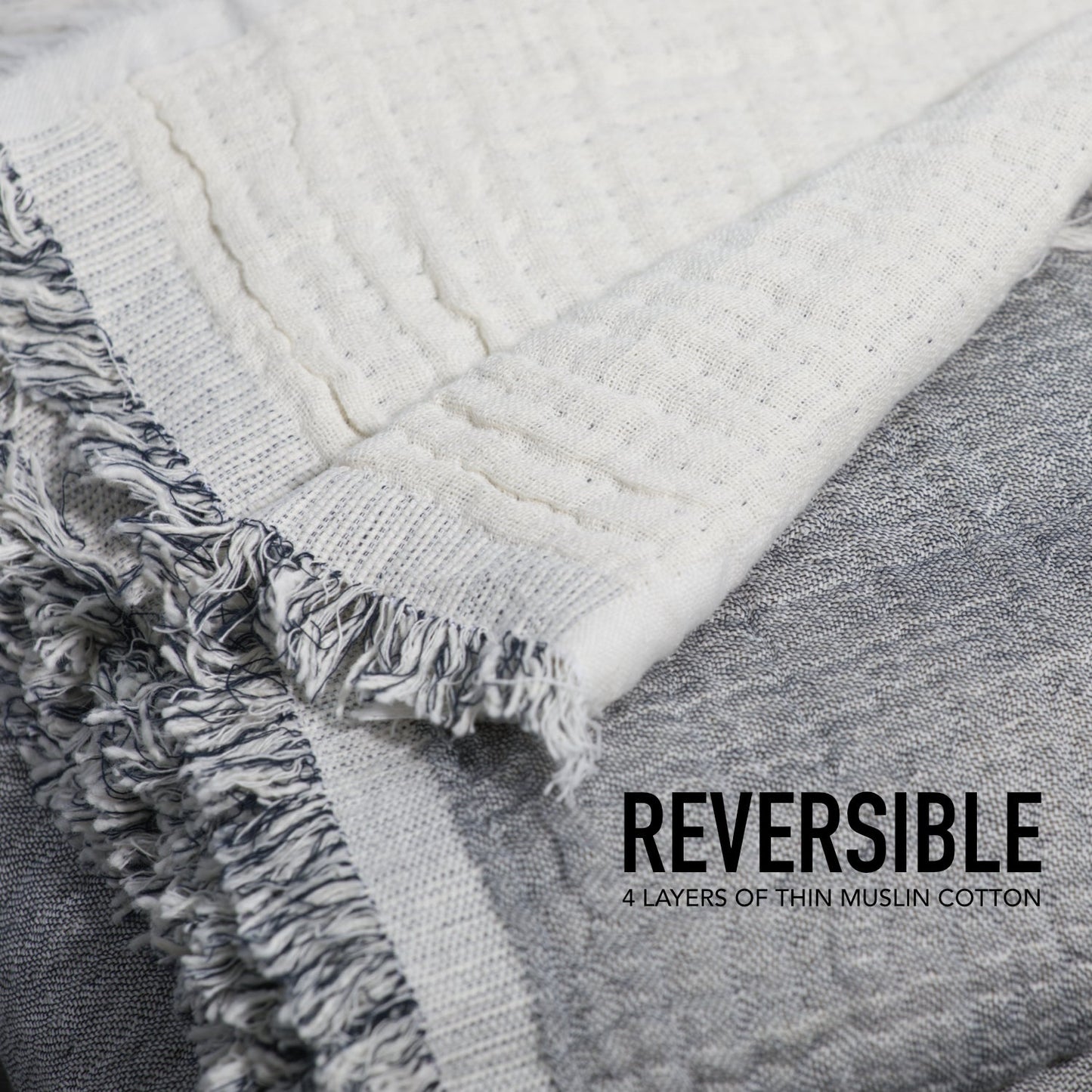 The Reversible Muslin Throw