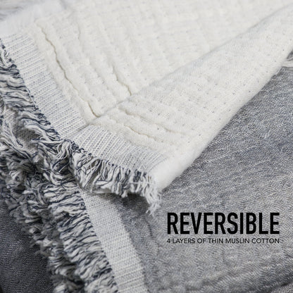The Reversible Muslin Throw
