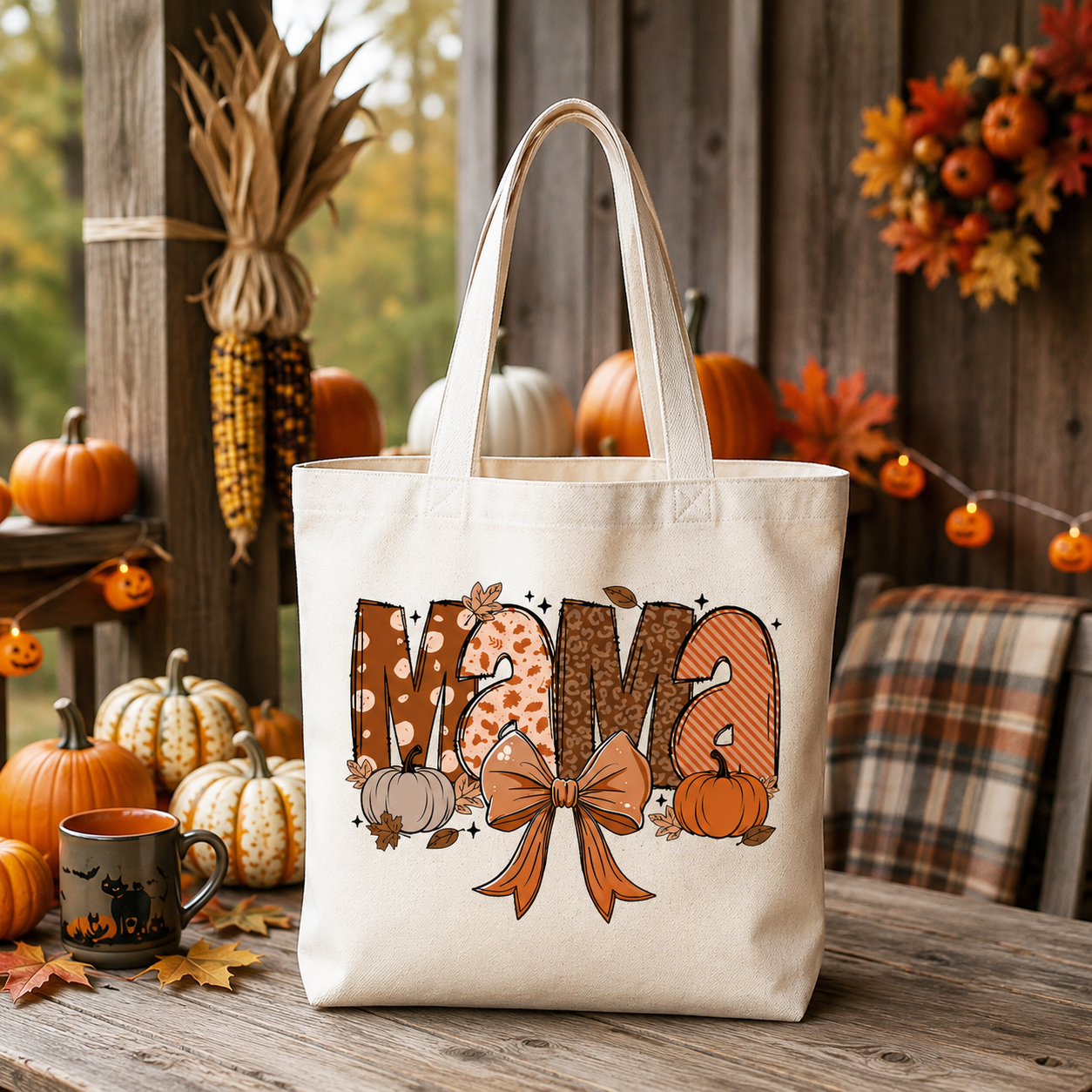 Mom's Pumpkin Patch Tote
