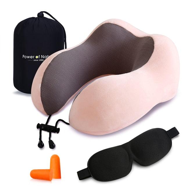 U-Shaped Memory Foam Neck and Travel Pillow