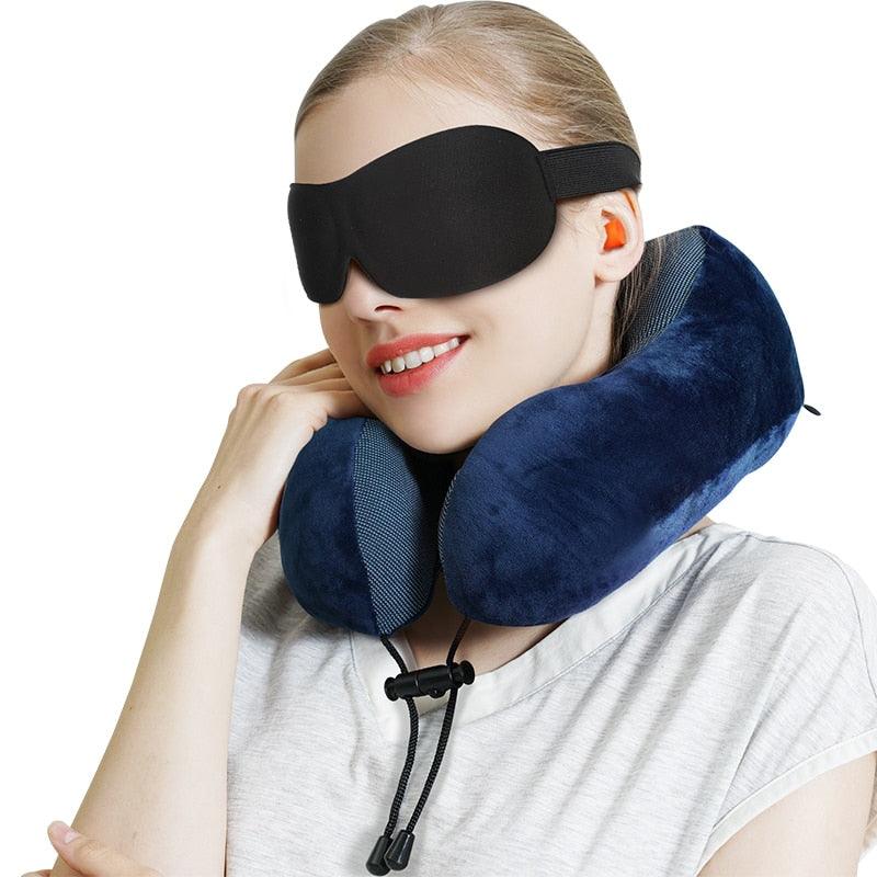 U-Shaped Memory Foam Neck and Travel Pillow