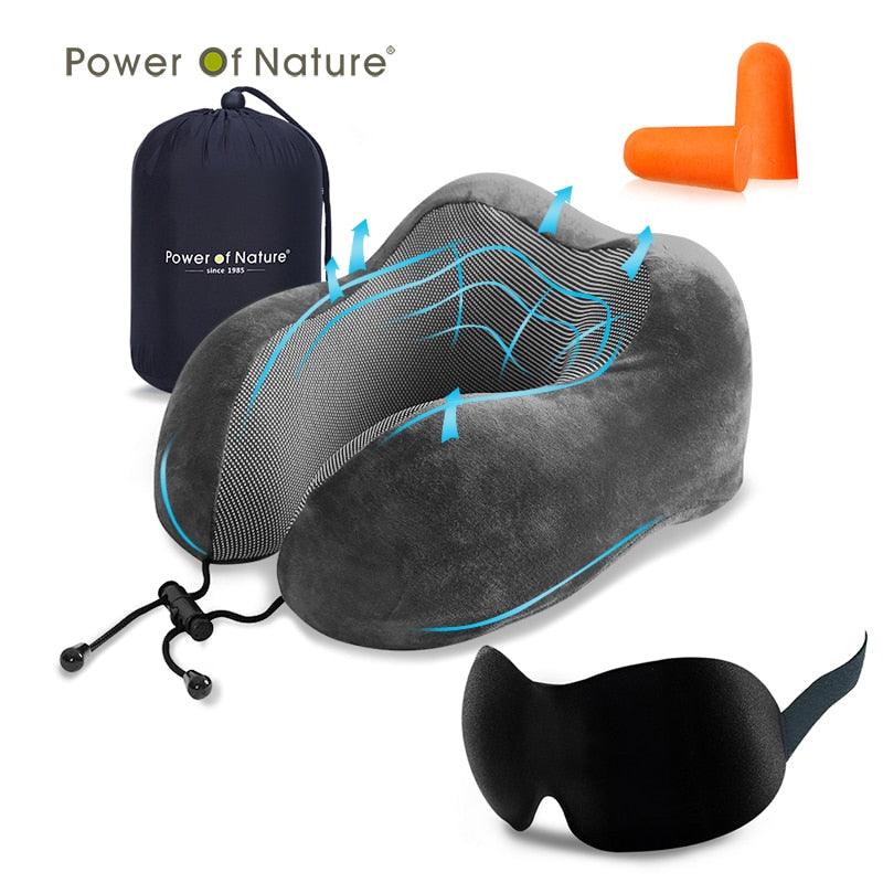 U-Shaped Memory Foam Neck and Travel Pillow