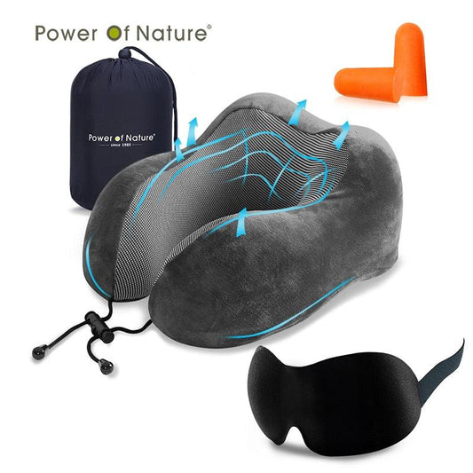 U-Shaped Memory Foam Neck and Travel Pillow