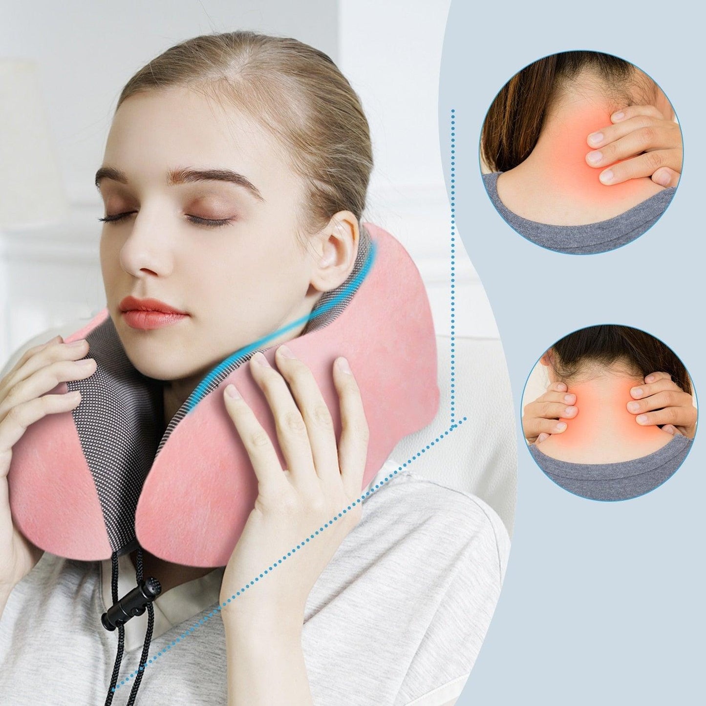 U-Shaped Memory Foam Neck and Travel Pillow
