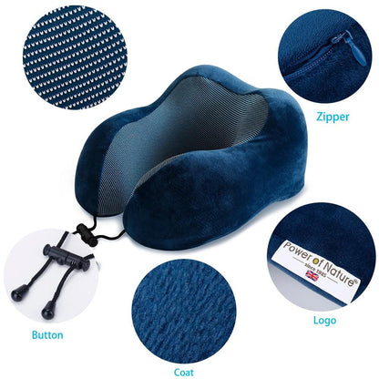 U-Shaped Memory Foam Neck and Travel Pillow