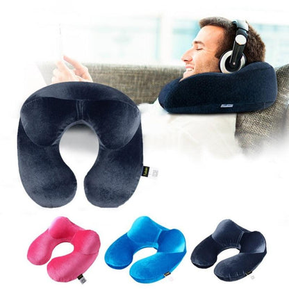 Soft Cotton U-Shaped Neck Pillow